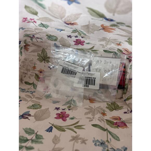 Longaberger Large Rectangle Swing Handled Basket Signed 2000 Botanical Fields - Picture 4 of 10